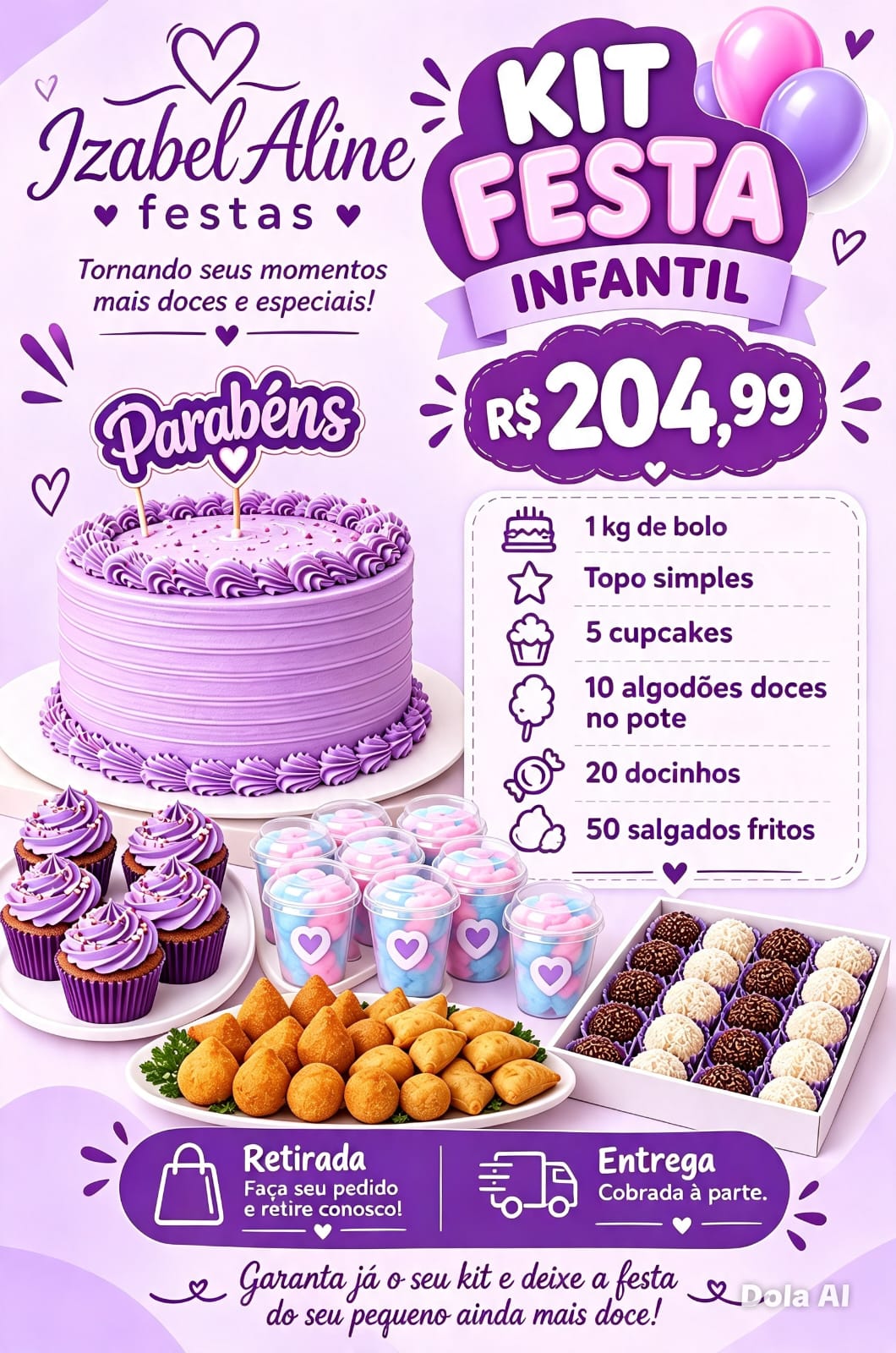 Novidade Kit Festa Izabel Aline